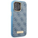 Guess GUHMP14LU4GPRB iPhone 14 Pro 6.1" blue/blue hard case 4G Logo Plate MagSafe