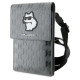 Karl Lagerfeld Case KLWBSAKHPCG Handbag - Silver Saffiano Monogram Choupette