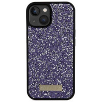 Guess Rhinestone Metal Logo iPhone 15 Case - Pink