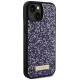 Guess Rhinestone Metal Logo iPhone 15 Case - Pink