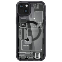 Spigen Ultra Hybrid Mag Case with MagSafe for iPhone 15 Plus - Dark Gray (Zero One Pattern)