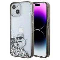 Karl Lagerfeld Liquid Glitter Choupette case for iPhone 15 - transparent