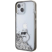 Karl Lagerfeld Liquid Glitter Choupette case for iPhone 15 - transparent