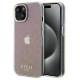 Guess GUHCP15SHDECMP iPhone 15 6.1" pink/pink hardcase IML Faceted Mirror Disco Iridescent