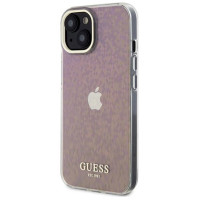 Guess GUHCP15SHDECMP iPhone 15 6.1" pink/pink hardcase IML Faceted Mirror Disco Iridescent