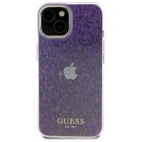 Guess GUHCP15SHDECMP iPhone 15 6.1" pink/pink hardcase IML Faceted Mirror Disco Iridescent