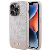 Guess 4G Stripe Collection case for iPhone 15 Pro - pink