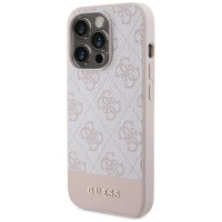 Guess 4G Stripe Collection case for iPhone 15 Pro - pink