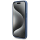 Guess 4G Collection Leather Metal Logo MagSafe Case for iPhone 14 Pro - Blue