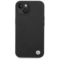 BMW Silicone Metal Logo case for iPhone 15 / 14 / 13 - black