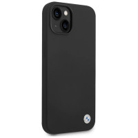 BMW Silicone Metal Logo case for iPhone 15 / 14 / 13 - black
