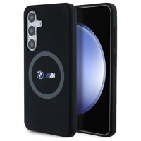 BMW M Silicone Printed Ring MagSafe case for Samsung Galaxy S24 - black