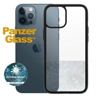 Panzerglass ClearCase antibacterial case for iPhone 12 Pro Max - transparent and black