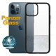 Panzerglass ClearCase antibacterial case for iPhone 12 Pro Max - transparent and black