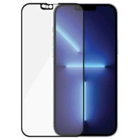 Panzerglass E2E Microfracture Antibacterial Glass with Camera Cover with Swarovsky Crystal for iPhone 13 Pro Max - with Black Frame