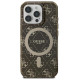 Guess IML 4G Background MagSafe Case for iPhone 16 Pro Max - Brown