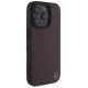 Mercedes MB Wood Imitation Leather MagSafe iPhone 16 Pro Case - Red