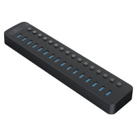 Orico CT2U3-16AB 16x USB-A 3.0 Hub with Switches - Black