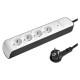 Hama Premium 4-Socket Surge Protector Strip 1.5m - White