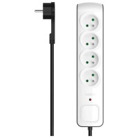 Hama Premium 4-Socket Surge Protector Strip 1.5m - White