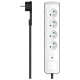 Hama Premium 4-Socket Surge Protector Strip 1.5m - White