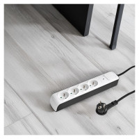 Hama Premium 4-Socket Surge Protector Strip 1.5m - White