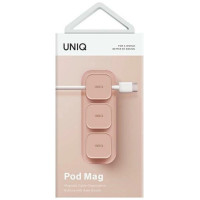 Uniq Pod Mag Magnetic Cable Organizer + Base Pink/Blush Pink
