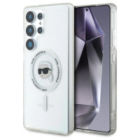 Karl Lagerfeld Case Karl Lagerfeld Button Karl Head Printed Logo MagSafe Samsung Galaxy S25 Ultra white