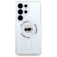Karl Lagerfeld Case Karl Lagerfeld Button Karl Head Printed Logo MagSafe Samsung Galaxy S25 Ultra white