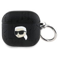 Karl Lagerfeld Monogram Karl Head Case for AirPods 4 - Black