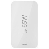Hama GaN Charger 65W 2x USB-C 1x USB-A Foldable - White