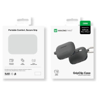 Amazingthing Omni Case for AirPods Pro 2 Silicone Case - Black