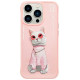 Nimmy Glasses Cool Cat Case for iPhone 15 Pro - Pink
