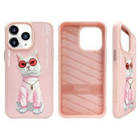 Nimmy Glasses Cool Cat Case for iPhone 15 Pro - Pink