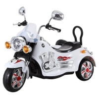 Lean Toys* Motocikls ar blakusvāģi SX138 white [A]