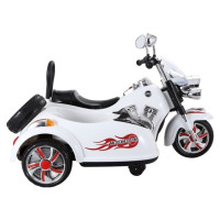Lean Toys* Motocikls ar blakusvāģi SX138 white [A]