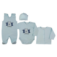 Koala Baby Pūriņš 4 el. RABBIT blue 62 cm 09-904