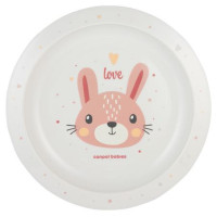 Canpol Babies Šķivis plastmasas CUTIE ANIMALS 4/411 pink2