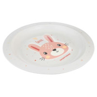 Canpol Babies Šķivis plastmasas CUTIE ANIMALS 4/411 pink2