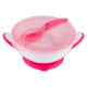 Babyono Bļoda ar piesūcekni un karoti Babyono 1063/03 pink