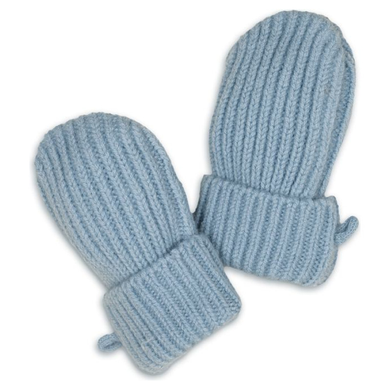Lodger Mittens Merino vilnas bērnu cimdiņi, Blue Fogg, 0-12m - MTM 110_0-12