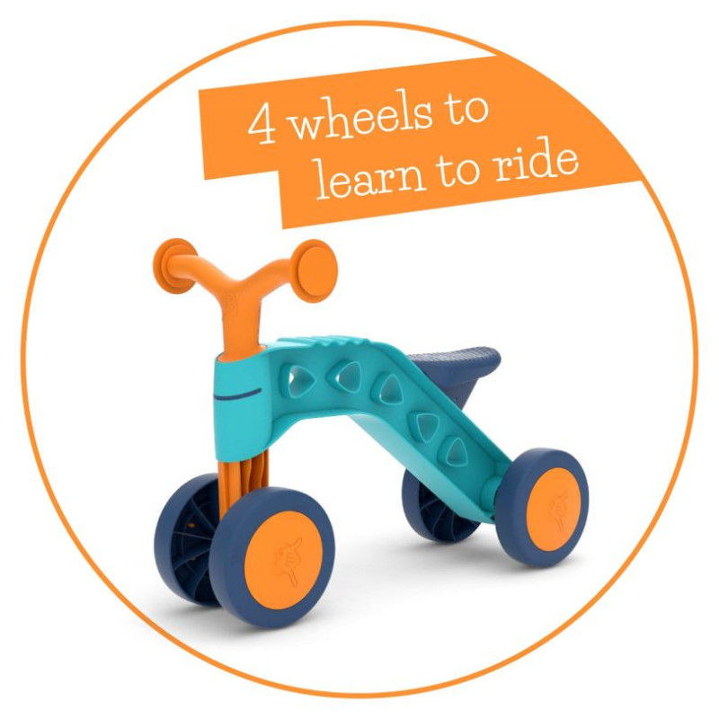 Chillafish Itsibitsi četrritenis pa&scaron;iem mazākajiem, zils/oranžs, no 1 līdz 3 gadiem - CPIB01LBO