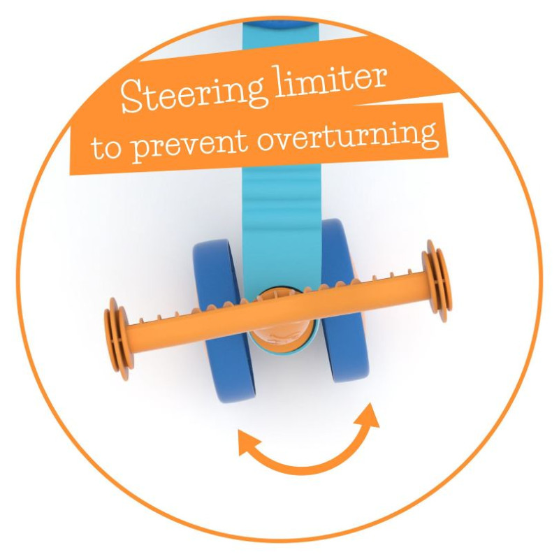 Chillafish Itsibitsi četrritenis pa&scaron;iem mazākajiem, zils/oranžs, no 1 līdz 3 gadiem - CPIB01LBO