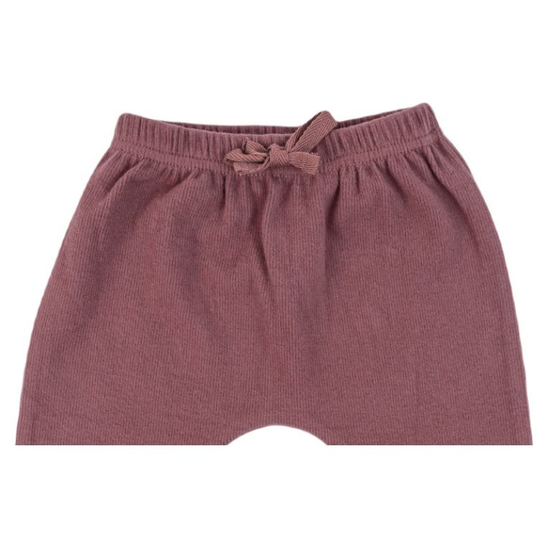 Lodger Jogger mazuļu legingi Nomad Rib, Rosewood 68cm - JGR 099_68