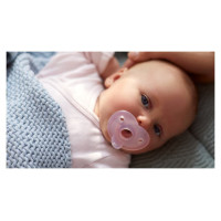 Philips Avent Soothie silikona māneklītis ar silikona vairogu, 0-6M, 2 gab., meitenēm - SCF099/22