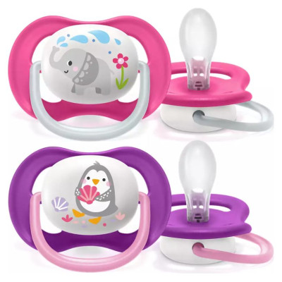 Philips Avent māneklītis Ultra Air Animals, 6-18M (2 gab), meitenēm - SCF080/08