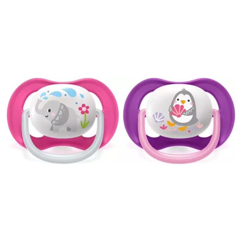Philips Avent māneklītis Ultra Air Animals, 6-18M (2 gab), meitenēm - SCF080/08