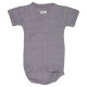 Lodger Romper Solid kokvilnas bodijs ar īsām piedurknēm, Donkey, 68 cm - RFS 078_68