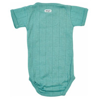 Lodger Romper Solid kokvilnas bodijs ar īsām piedurknēm, Duty turquoise, 68cm - RFS 081_68