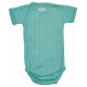 Lodger Romper Solid kokvilnas bodijs ar īsām piedurknēm, Duty turquoise, 68cm - RFS 081_68